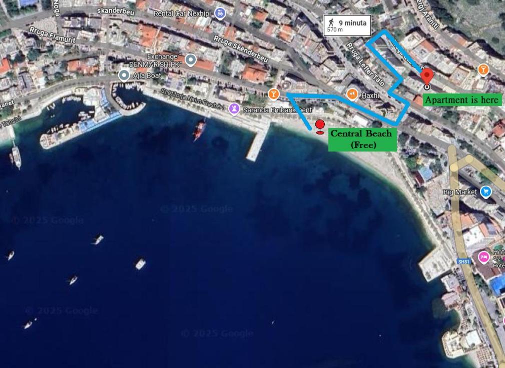 The Garrison Apartment Sarandë Eksteriør bilde